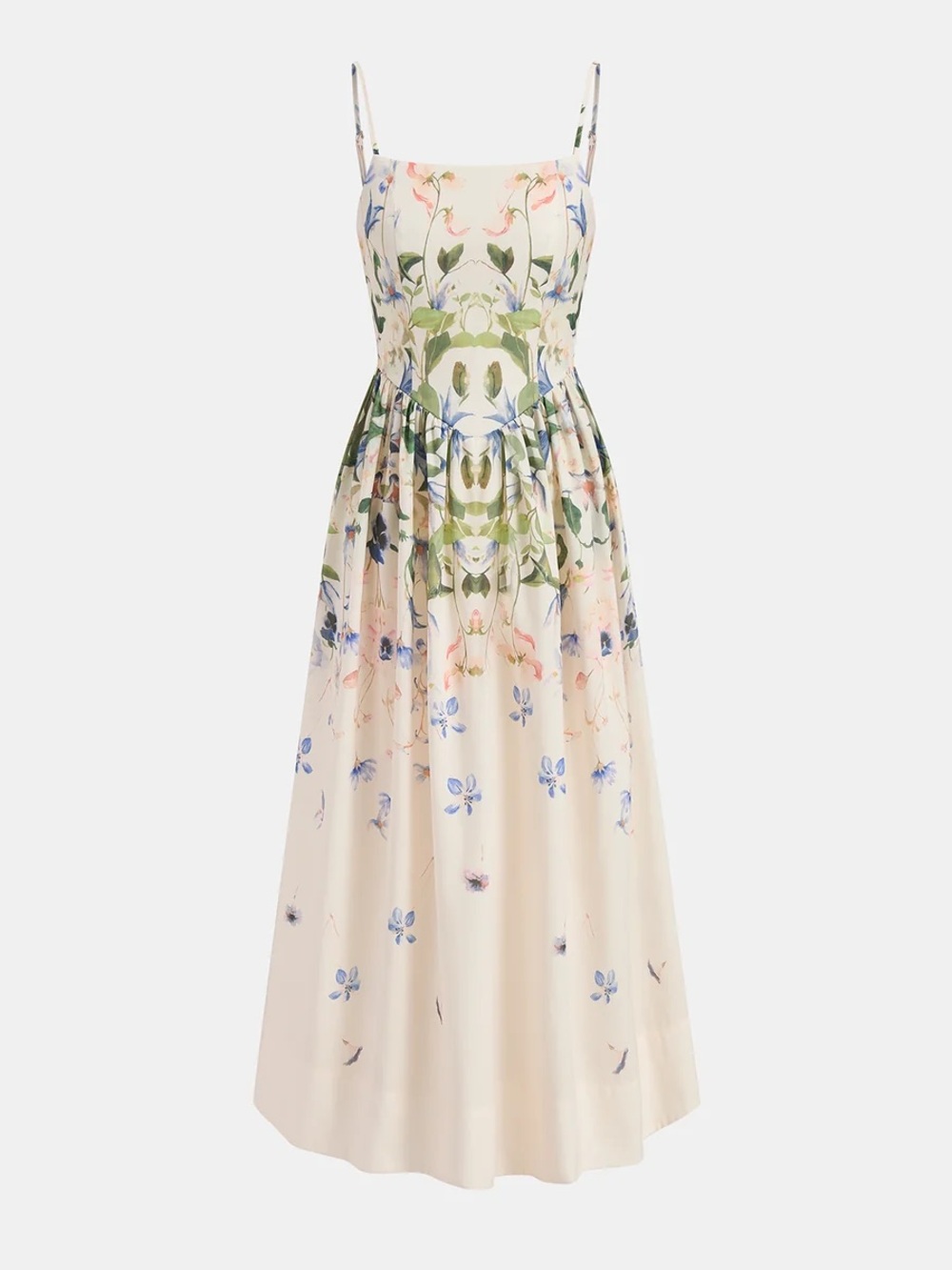 Commense Floral Print Cami Maxi Dress